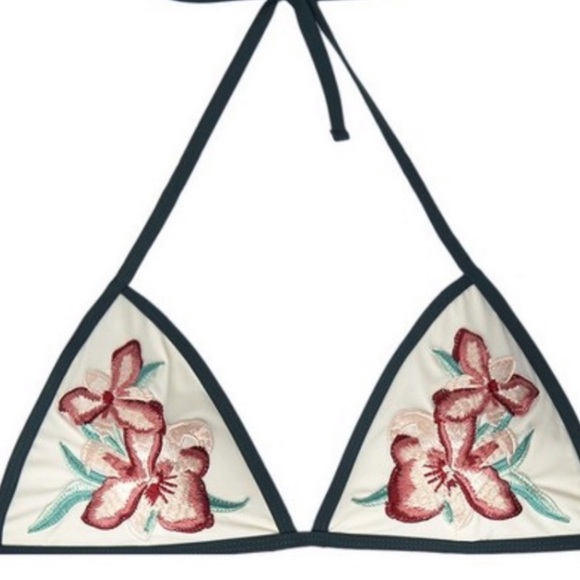 Oysho Other - Oysho Floral Embroidered Bikini Top Small